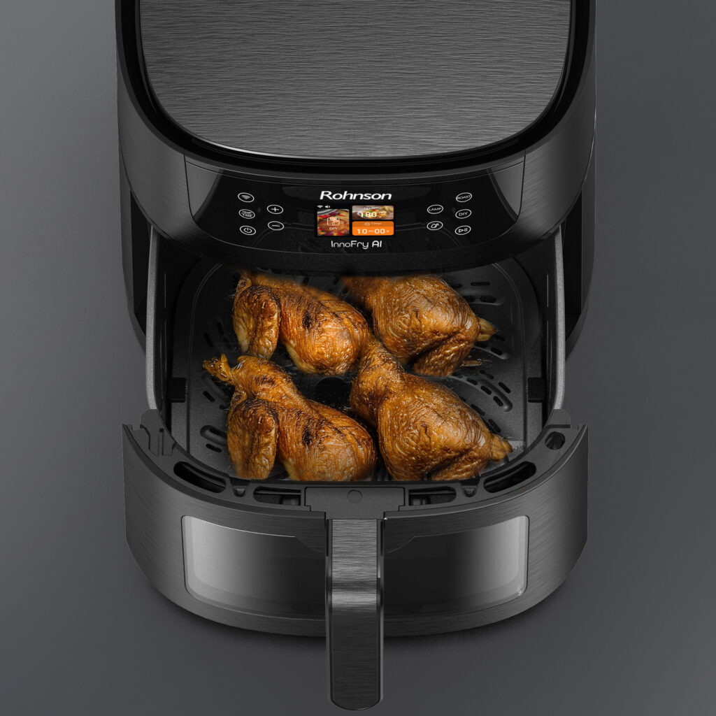 Smart hot air fryer R-2884 InnoFry AI Wi-Fi – 8 l