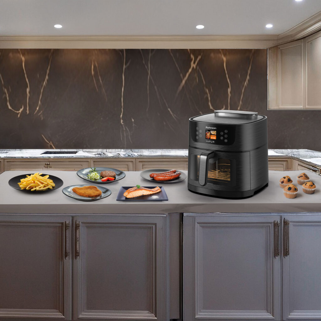 Smart hot air fryer R-2884 InnoFry AI Wi-Fi – 8 l